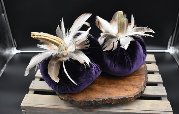 Feathered Medium Pumpkin