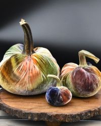 CutieKins Small Hand Dyed Fabric Pumpkins- Autumn Spice